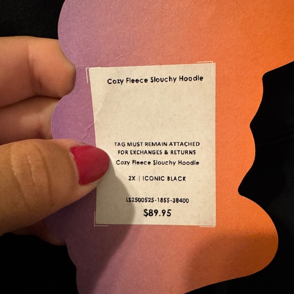 Fabletics Yitty Cozy Fleece Slouchy Hoodie Sz 2x - Picture 9 of 12